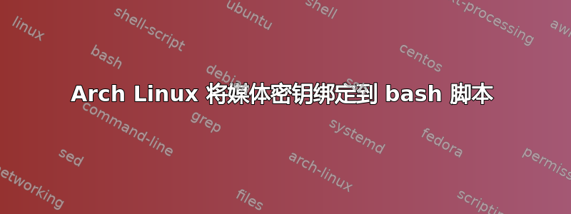 Arch Linux 将媒体密钥绑定到 bash 脚本