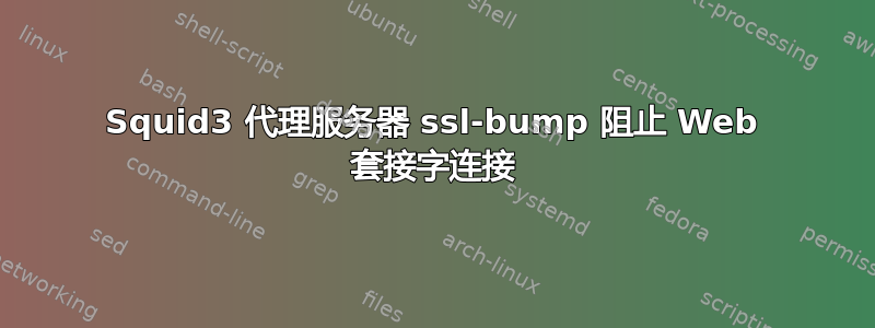 Squid3 代理服务器 ssl-bump 阻止 Web 套接字连接