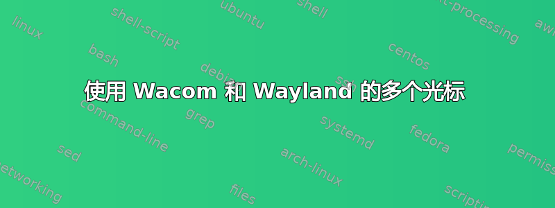 使用 Wacom 和 Wayland 的多个光标