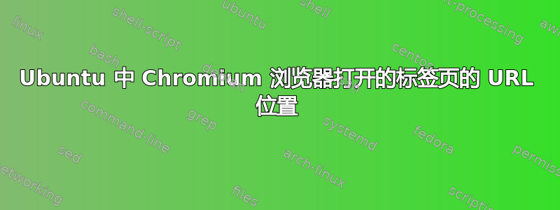 Ubuntu 中 Chromium 浏览器打开的标签页的 URL 位置