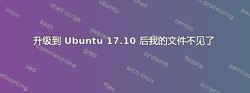 升级到 Ubuntu 17.10 后我的文件不见了