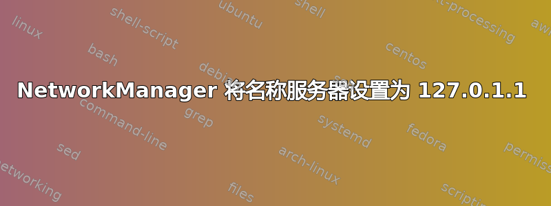 NetworkManager 将名称服务器设置为 127.0.1.1