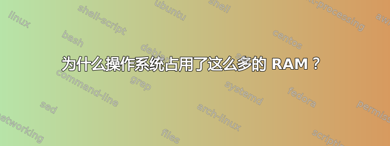 为什么操作系统占用了这么多的 RAM？