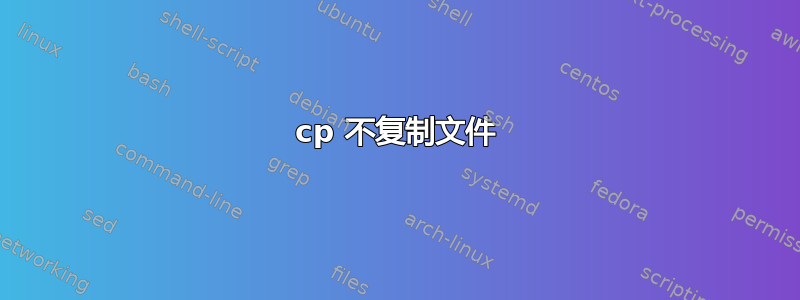 cp 不复制文件