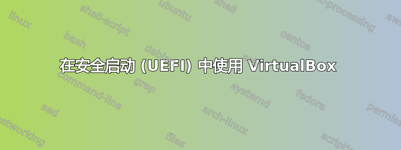 在安全启动 (UEFI) 中使用 VirtualBox