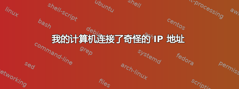 我的计算机连接了奇怪的 IP 地址