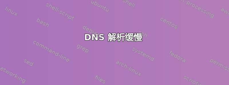 DNS 解析缓慢