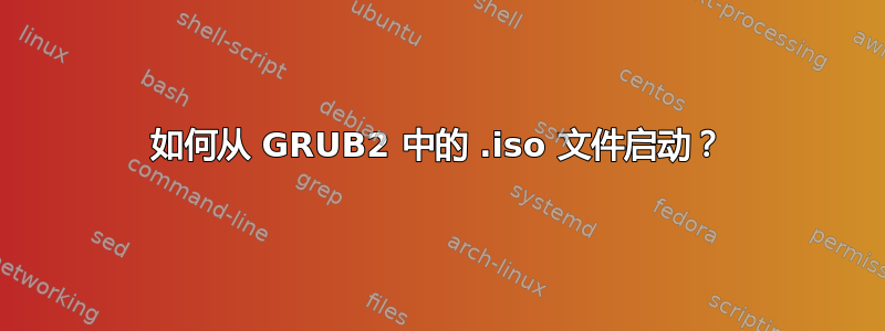 如何从 GRUB2 中的 .iso 文件启动？