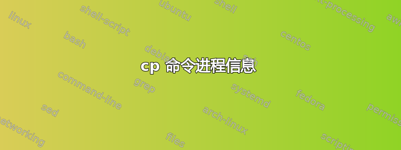 cp 命令进程信息