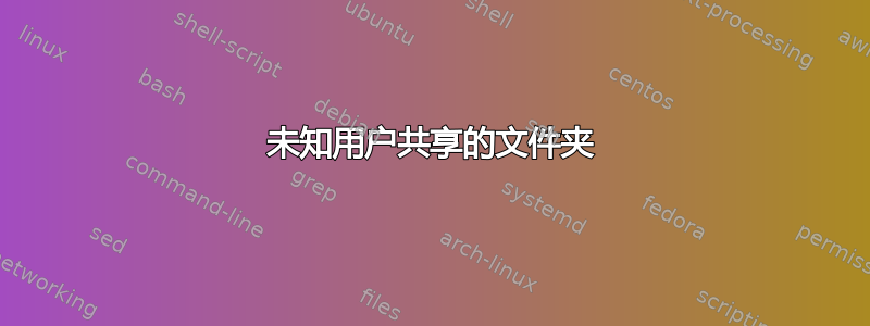 未知用户共享的文件夹