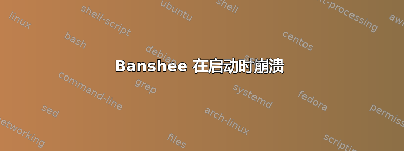 Banshee 在启动时崩溃