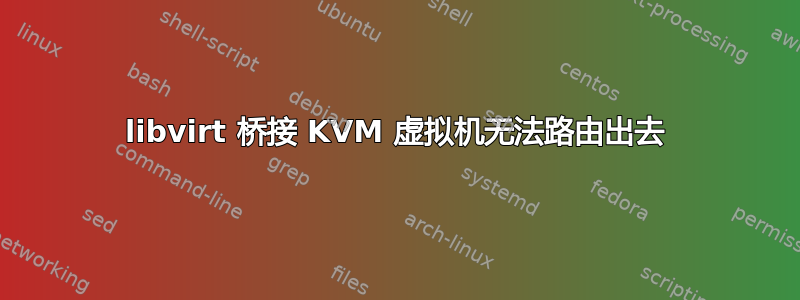 libvirt 桥接 KVM 虚拟机无法路由出去