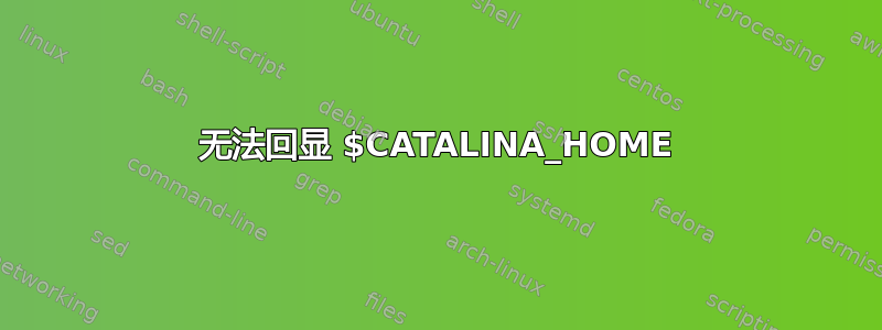 无法回显 $CATALINA_HOME