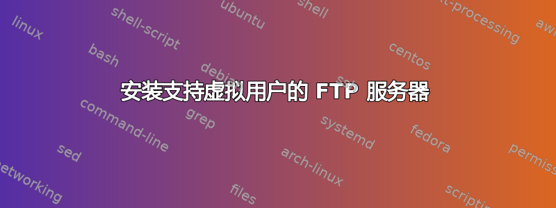 安装支持虚拟用户的 FTP 服务器