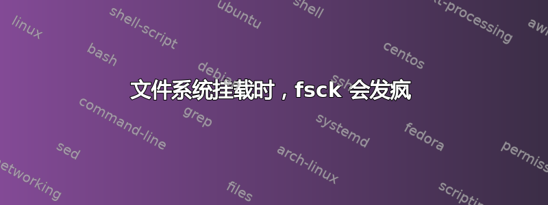 文件系统挂载时，fsck 会发疯