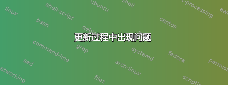 更新过程中出现问题