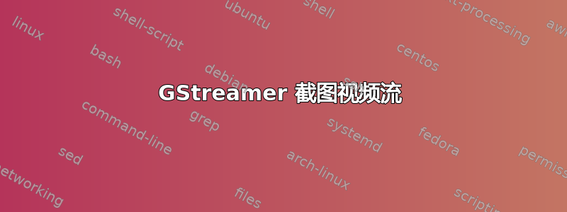 GStreamer 截图视频流