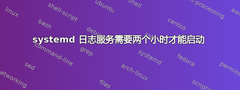 systemd 日志服务需要两个小时才能启动