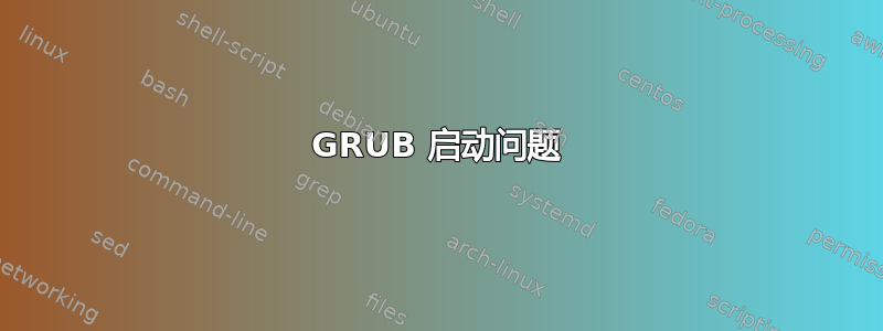 GRUB 启动问题