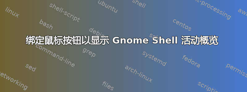 绑定鼠标按钮以显示 Gnome Shell 活动概览