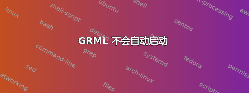 GRML 不会自动启动