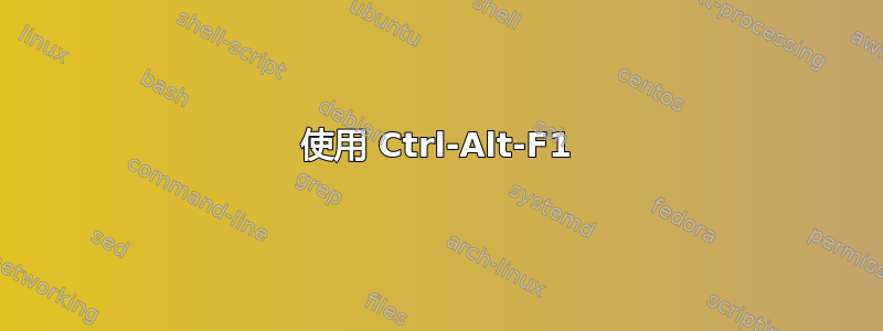 使用 Ctrl-Alt-F1