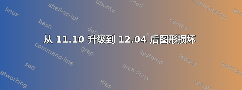 从 11.10 升级到 12.04 后图形损坏