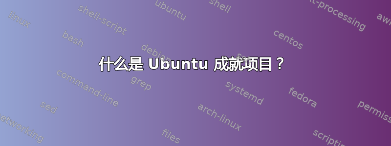 什么是 Ubuntu 成就项目？