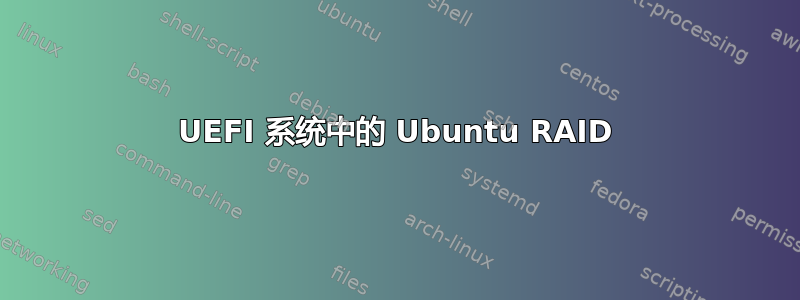 UEFI 系统中的 Ubuntu RAID