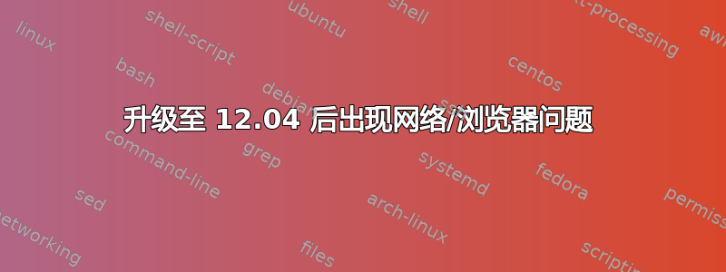 升级至 12.04 后出现网络/浏览器问题