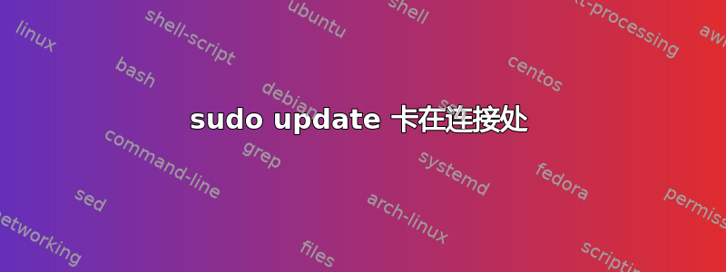 sudo update 卡在连接处