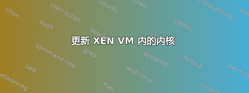 更新 XEN VM 内的内核