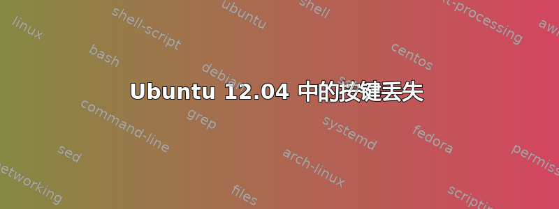 Ubuntu 12.04 中的按键丢失