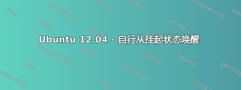 Ubuntu 12.04 - 自行从挂起状态唤醒