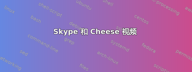 Skype 和 Cheese 视频