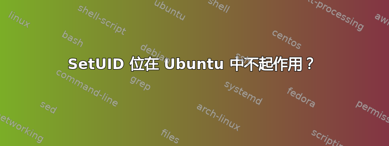 SetUID 位在 Ubuntu 中不起作用？