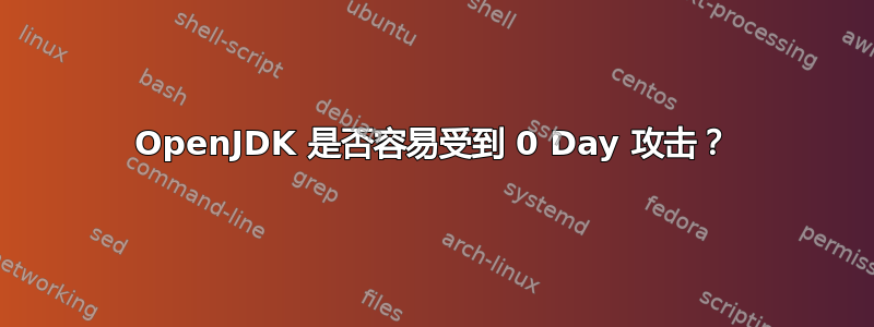 OpenJDK 是否容易受到 0 Day 攻击？