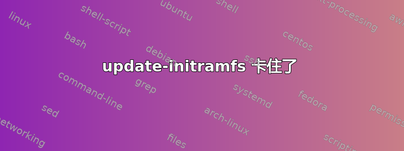 update-initramfs 卡住了