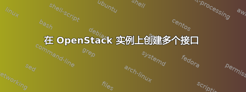 在 OpenStack 实例上创建多个接口