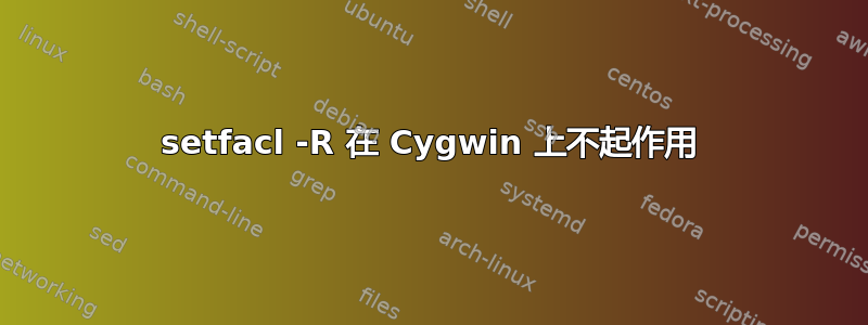 setfacl -R 在 Cygwin 上不起作用