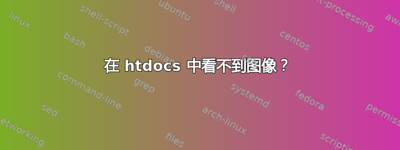 在 htdocs 中看不到图像？