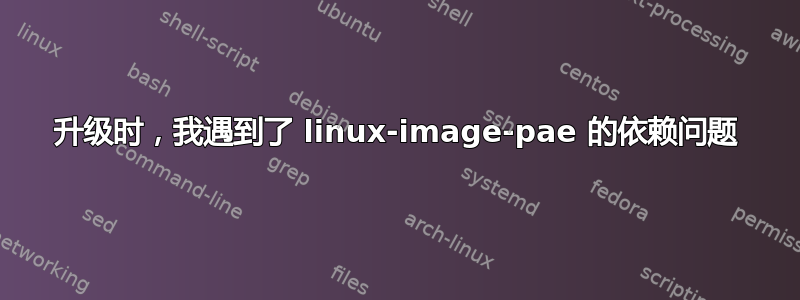 升级时，我遇到了 linux-image-pae 的依赖问题