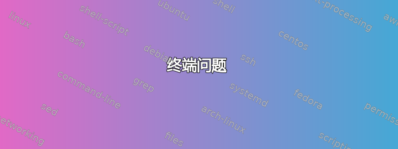 终端问题