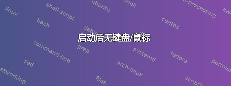 启动后无键盘/鼠标