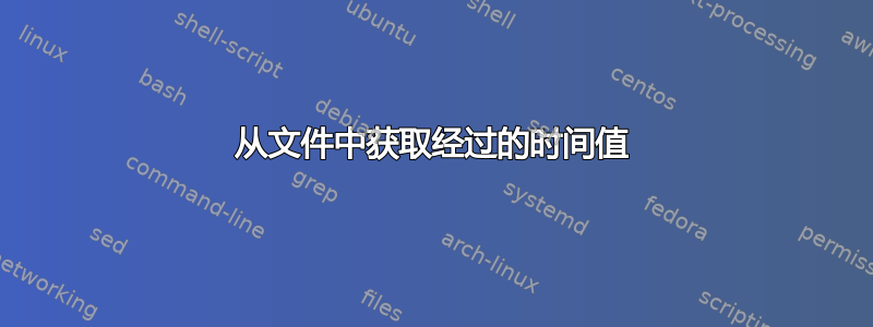 从文件中获取经过的时间值