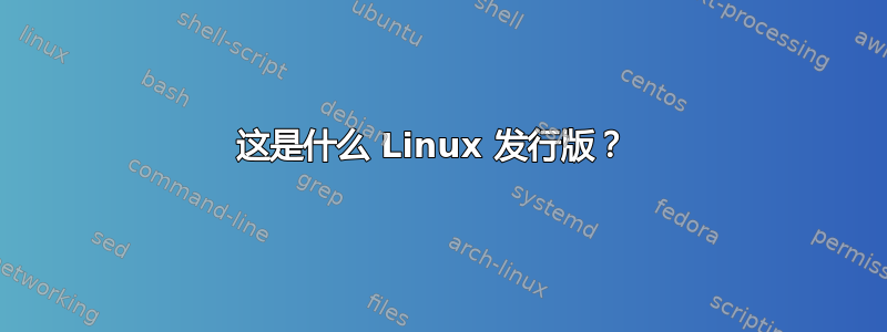 这是什么 Linux 发行版？ 