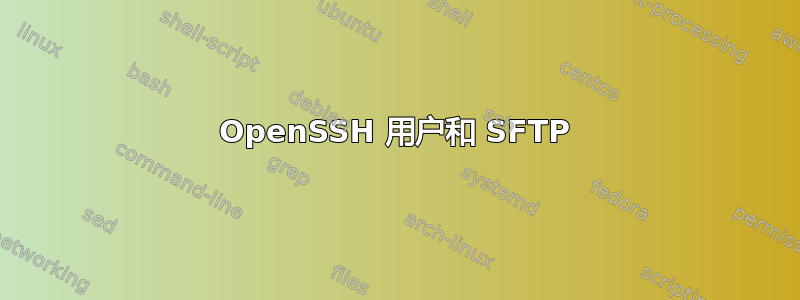 OpenSSH 用户和 SFTP