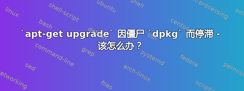 `apt-get upgrade` 因僵尸 `dpkg` 而停滞 - 该怎么办？