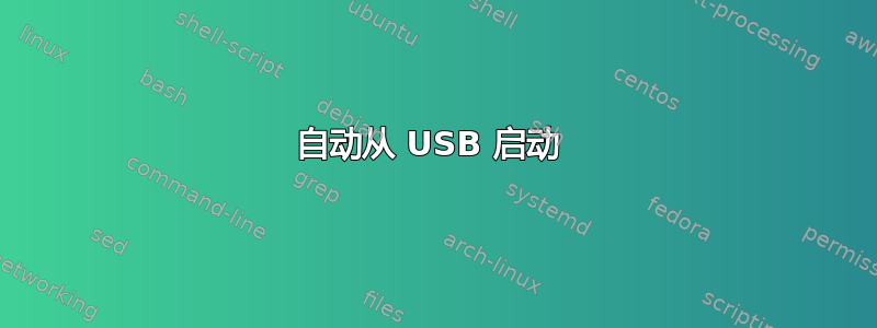 自动从 USB 启动 