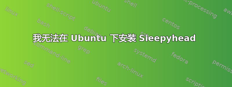 我无法在 Ubuntu 下安装 Sleepyhead